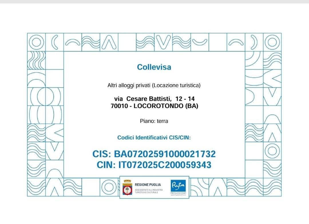 Ferienwohnung Residenza Collevisa Locorotondo Exterior foto